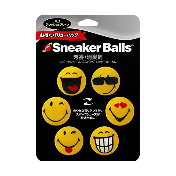 スニーカーボール 消臭剤 スニーカーボール ハッピーフィート イエロー 6個入り バリューパック 約90日香り持続 Pirime Tkkg Sisnext 通販 Yahoo ショッピング