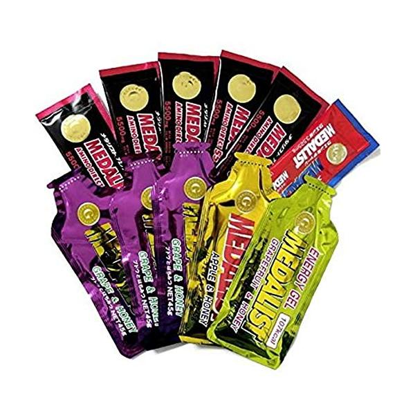 メダリスト マラソンセット エネルギージェル5個アミノダイレクト5個クエン酸チャージ1個