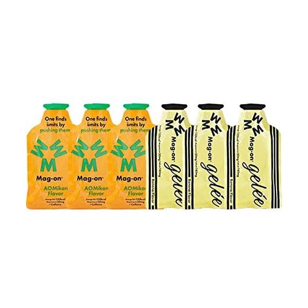 Mag-on マグオン エナジージェル 2味6個(各3個)セット(バナナ、青みかん)