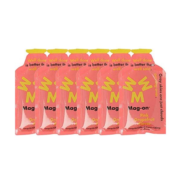 Mag-on マグオン エナジージェル ピンクグレープフルーツ6個セットトレイルランニング マラソン 自転車 トライアスロン 行動食 補給食