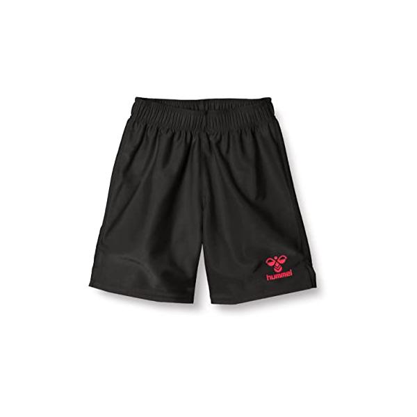 [ヒュンメル] ハーフパンツ ジュニアプラクティスパンツ ボーイズ ブラック＊レッド (9020) 120