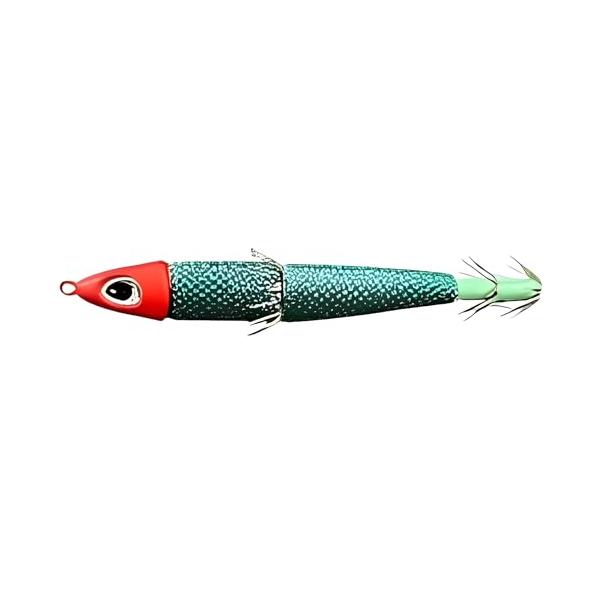 TANAJIG タナジグ あいや〜スッテ (あいやースッテ) イカメタルスッテ 鉛スッテ 25号 (3.レッドヘッドグリーン)
