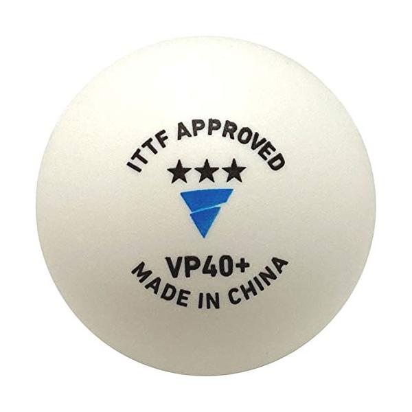 ヴィクタス(VICTAS) 卓球 公認試合球 ヴィクタス(VICTAS) 卓球 公認試合球 VP40+ 3スター 3個入り ホワイト 015000