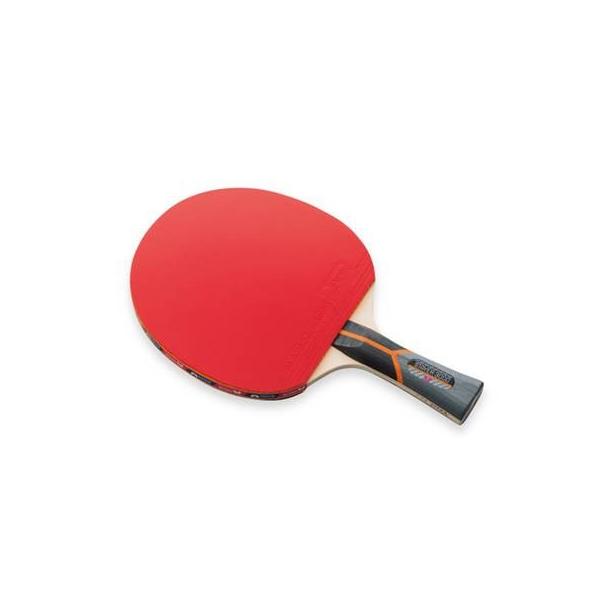 ラバーばりシェークラケットです。ラバーばりラケットはラバーの貼り替えはできません。レジャー用としてご使用ください。又、ラージボールには使用できません。  板：5枚合板  原産国：中国