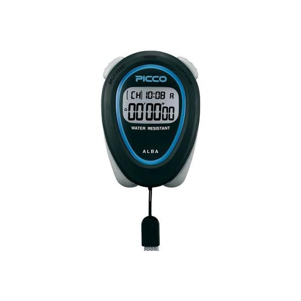 品名：  アルバピコ スタンダードスプリット計測も可能なシンプルなストップウォッチ。■サイズ：約73×52ｍｍ■ 重さ：約62ｇ■機能：ストップウォッチ、アラーム、フルオートカレンダー、サウンドオフ、日常生活防水