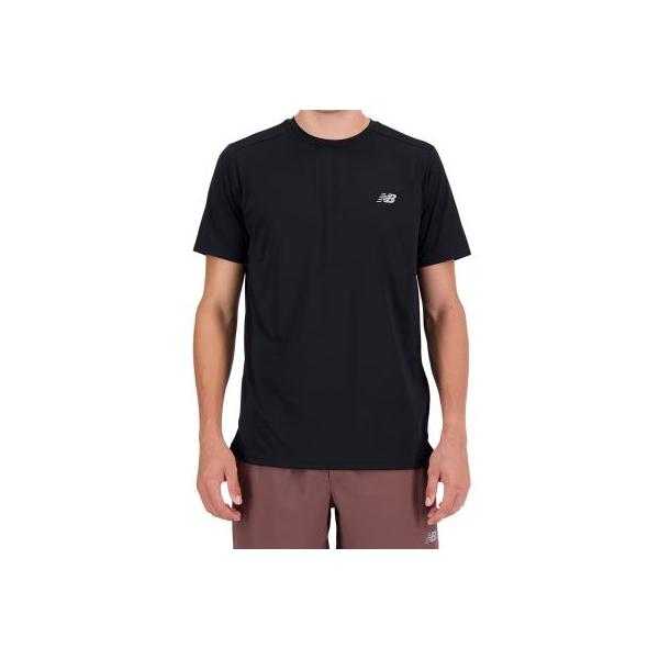 [ニューバランス] 半袖TシャツランショートスリーブTシャツ (MT41222) ドライ 速乾 メンズ BK(ブラック) XL