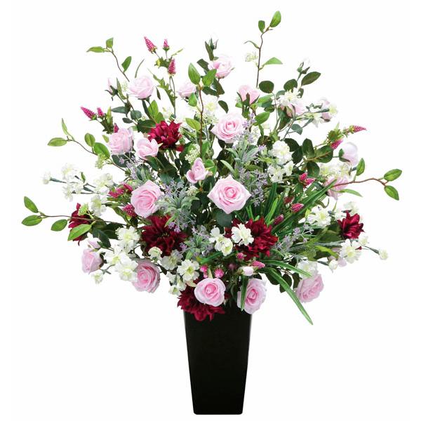 アートフラワー 造花 インテリア 光触媒 造花 高級 お祝いにも　インペリアル■商品サイズ：幅72cm 奥行45cm 高さ83cm 花器：陶器製■お部屋のアクセントや空間に彩りを添え、空気をキレイにするはたらきで、快適さとやすらぎの空間造り...