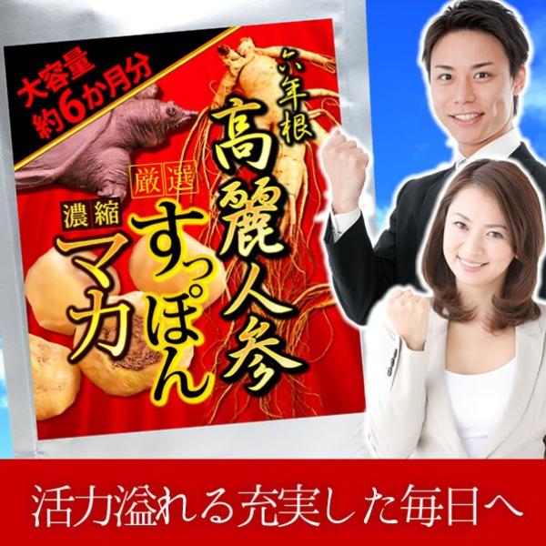 いつまでも強くたくましく精力的に毎日を過ごしたい方に滋養の王様「6年根高麗人参」、強い生命力を持つ「スッポン」、大地の栄養たっぷりの「マカ」を中心に、ジンジャー、冬虫夏草、カンカニクジュヨウ、イチョウ葉、トンカットアリ、ローヤルゼリー、ニン...