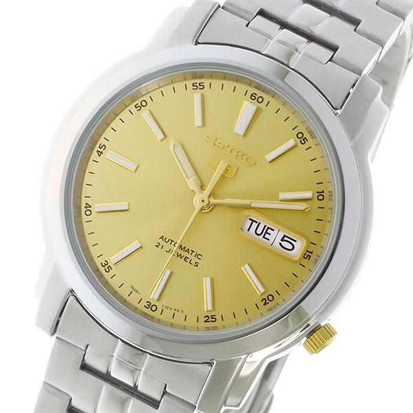 超歓迎された セイコー Seiko セイコー5 5 自動巻き 腕時計 メンズ ゴールド Snkl81k1