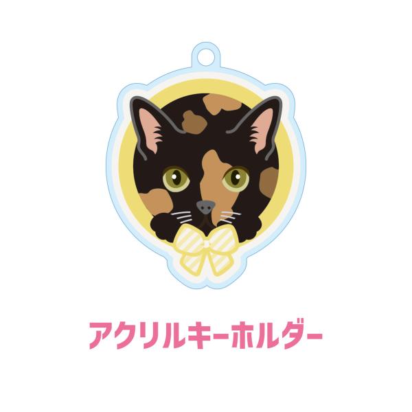 サビ かわいい キーホルダー 猫 ネコ アクリル グッズ オリジナルイラスト プレゼント 贈り物 記念品