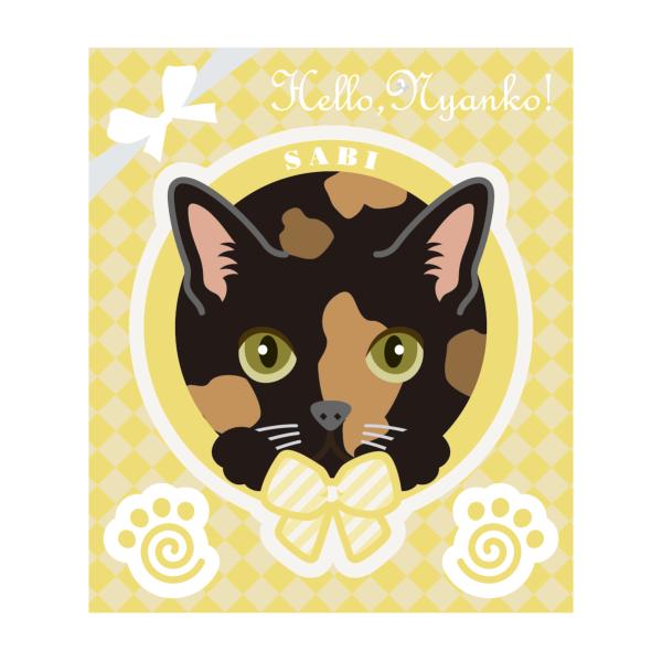 【サイズ】 ONE SIZE【大きさ】 猫ステッカー　　H121mm×W108mm 　　　　　肉球ステッカー　H30mm×W30mm屋外対応印刷／艶消しラミネートシート貼り加工  【販売元からのコメント】猫ちゃんのステッカー1枚と肉球ステッ...