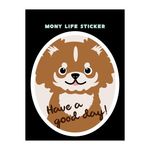 ステッカー　チワワ　犬　車　ポスト　玄関　かわいい　わんこ　防犯