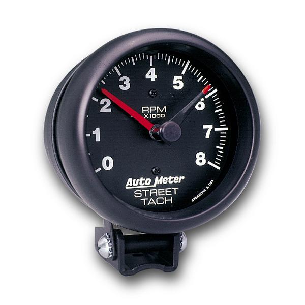 パフォーマンス 8000RPM ストリート タコメーター 4/ 6/ 8気筒用