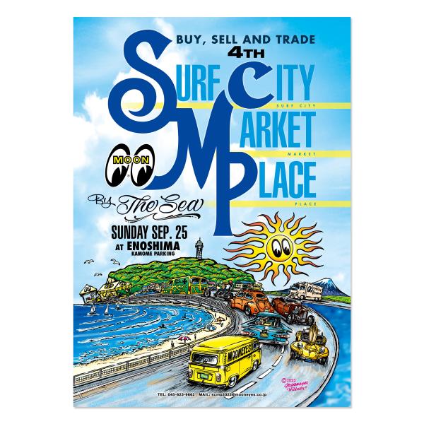 ムーンアイズ 4th Surf City Market Place by the Sea 2022 ポスター