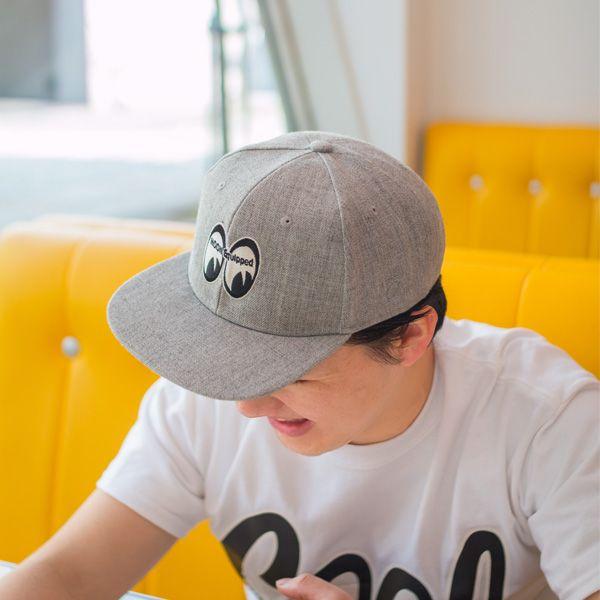 Moon Equipped ムーン イクイップド フラット ハット バイザー キャップ Mqc023gy Mooneyes 通販 Yahoo ショッピング