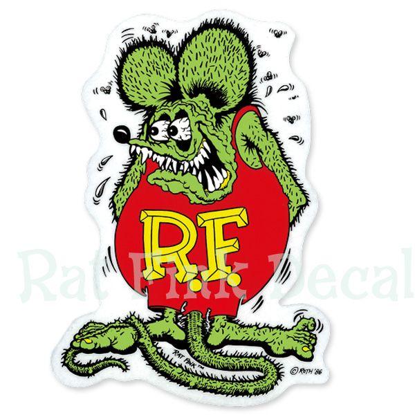 Rat Fink(ラットフィンク) デカール カラー L 20×14cm : rd001