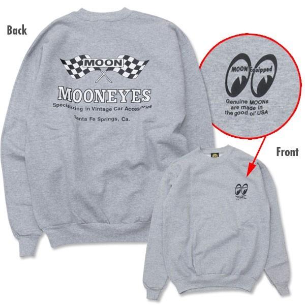 MOONEYES ムーンアイズ XXLサイズ MOON Checker Flag スウェット 