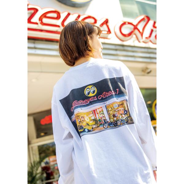 ムーンアイズ MOONEYES Area-1 フォト ロングスリーブ Tシャツ