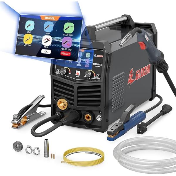 溶接機 半自動 100v 200V 兼用 205A アルミ溶接機 TIG溶接機 MMA 溶接機 半自動 100v 200V 兼用 205A アルミ溶接機 TIG溶接機 MMA