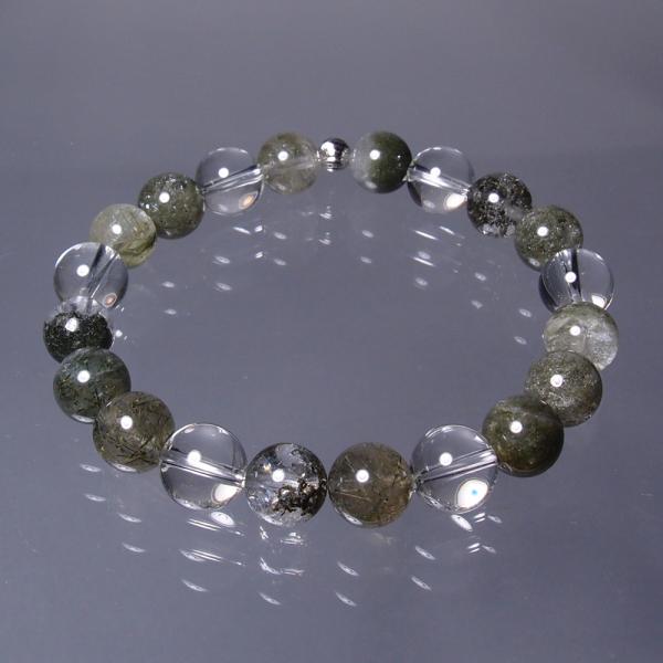 ガネッシュヒマール産ヒマラヤ水晶9mm台ブレスレットBK187
