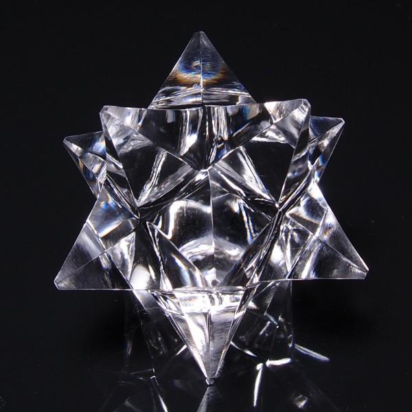 天然石　マカバスター　水晶 ヒマラヤ水晶のマカバスター 星型十二面体34mm K1113 : 水晶天然石専門