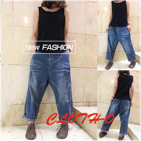 レディース ファッション ダメージ デニム ジーンズ ゆったりめ 綿素材パンツ 人気商品 サルエルパンツ オリジナル ヴィンテー Ladiesjeans02 オーズ 通販 Yahoo ショッピング