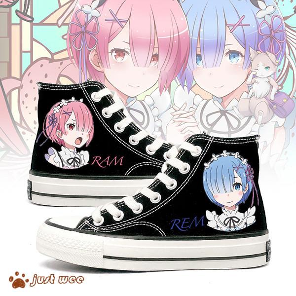 Re ゼロから始める異世界生活 レム 大人気 キャラクターグッズ 売れ筋 プレゼント 可愛い デッキシューズ ズック靴 運動 Zhoubian474 オーズ 通販 Yahoo ショッピング