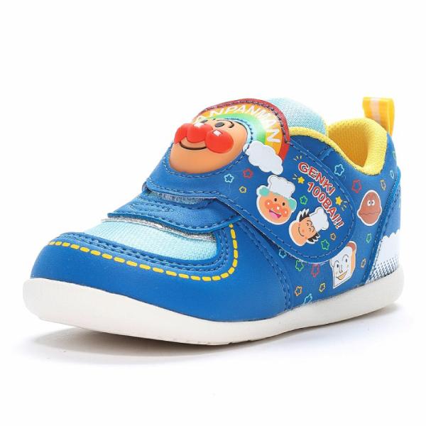 [Release date: December 4, 2023]大人気「アンパンマン」のベビーシューズです。脱ぎ履きしやすい一本バンドタイプです。プニュプニュした柔らかい立体パーツのキャラクターがおもちゃ感覚で楽しい一足です。ゆかいな仲間た...