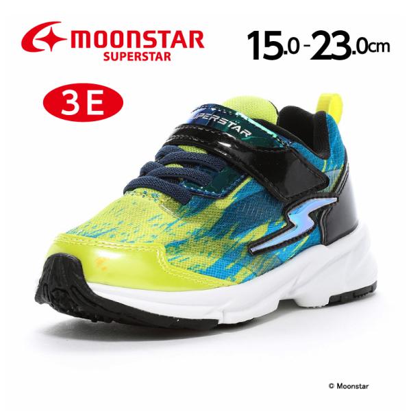 [Release date: November 1, 2024]子どもたちの「速く走りたい」という想いから生まれた「スーパースター」の幅広3Eキッズシューズ。「速く走る」を体現するために搭載されたパワーバネが走りをアシストします。【パワーバ...