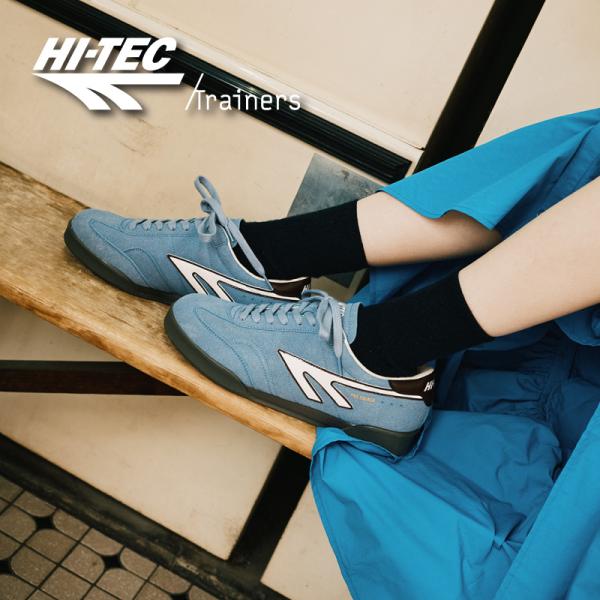 ハイテック HI-TEC スニーカー メンズ レディース コート シューズ 普段履き HT TR006 PRO SQUASH 84 ライトブルー/クラレット [2025年秋冬新作] 8月5日発売