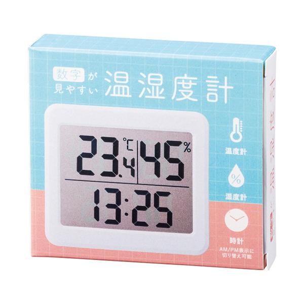 高精度測定、おしゃれなデジタル温湿度計です。気温と湿度をチェックして熱中症を予防に！気温や湿度が大きな表示でくっきり見やすい！色々な場所に設置可能、壁掛け用のフック穴付き。冷蔵庫などに貼れるマグネット付き！●大きな液晶画面に見やすい表示●時...