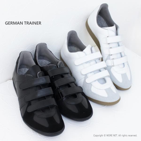 ジャーマントレーナー GERMAN TRAINER ベルクロストラップスニーカー 1193E メンズ レザー 靴 /返品・交換不可/SALE セール