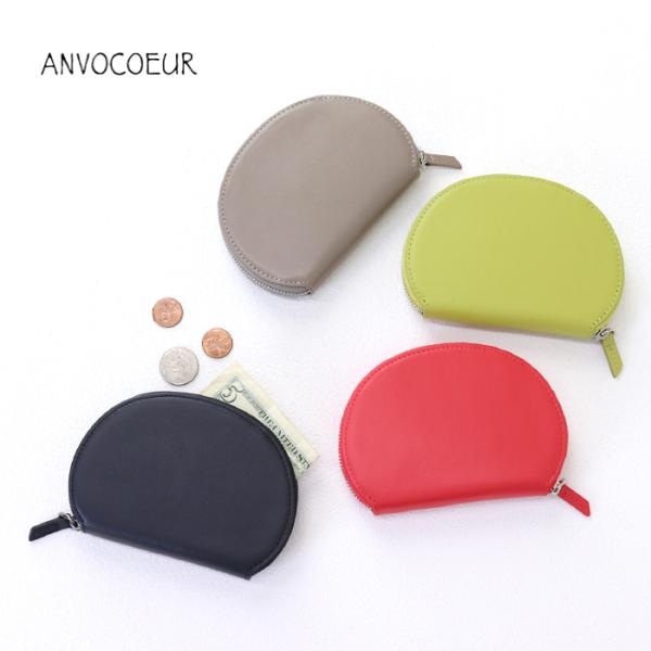 アンヴォクール ANVOCOEUR ペリーヌショートウォレット Perrine short wallet AC24308 財布 本革 レザー ラウンド プレゼント レディース 2025秋冬
