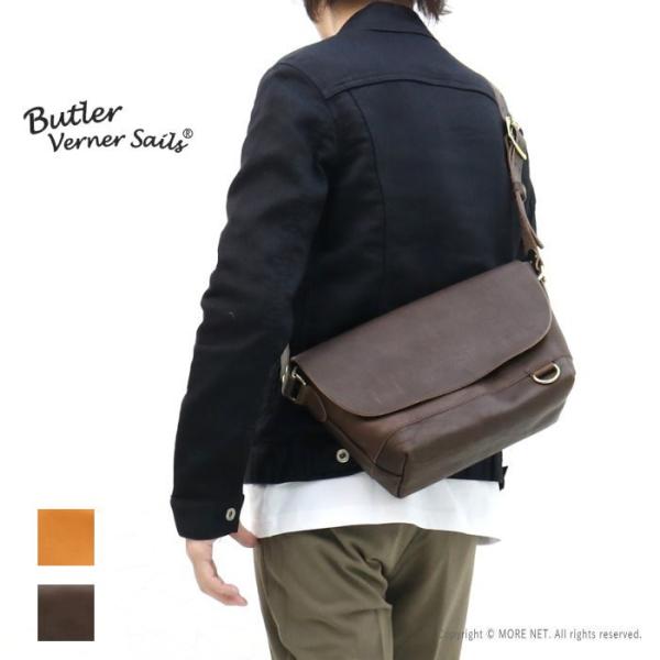 バトラーバーナーセイルズ Butler Verner Sails 栃木レザーヌメ革ショルダーバッグ JA-0918 メンズ レディース 日本製 カバン 2022秋冬 Butler Verner Sails（バトラーバーナーセイルズ） 栃木レザーヌメ革