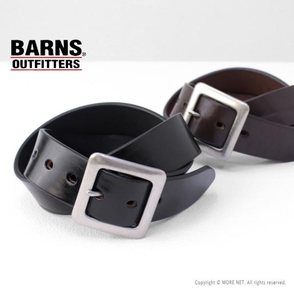 バーンズアウトフィッターズ BARNS OUTFITTERS 栃木レザー ギャリソンベルト LE-4342 メンズ レディース 日本製 40mm 2026秋冬