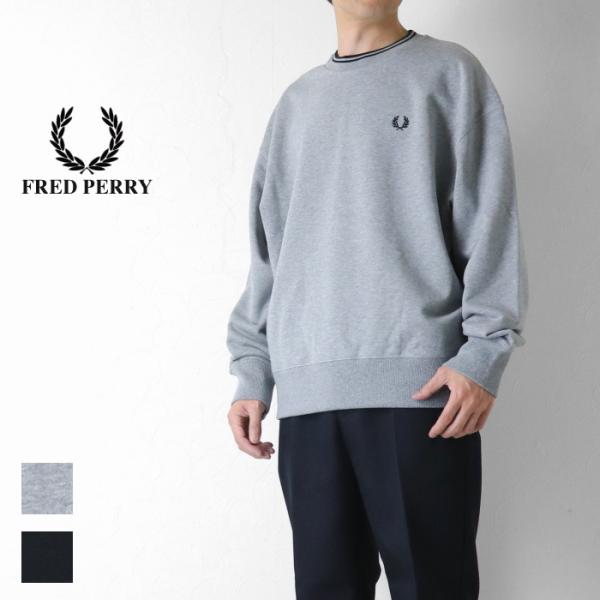フレッドペリー FRED PERRY オーバーサイズ スウェット M3497 メンズ ワンポイント刺繍 トレーナー 2026秋冬