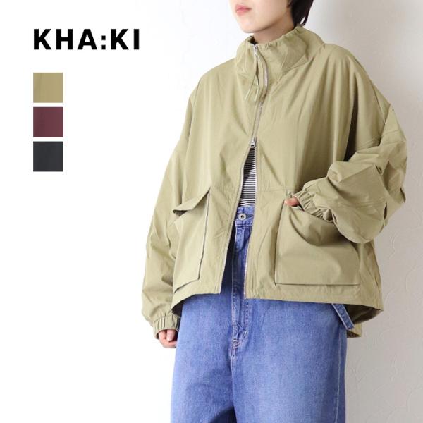 カーキ KHA:KI スタンドカラージャケット/STAND COLLAR JACKET MIL25HJK3232 アウター ドロスト レディース 2026秋冬