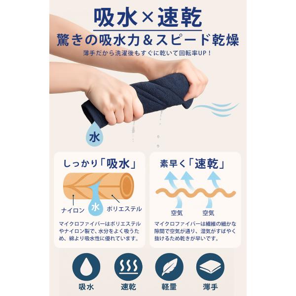 �o�X�^�I�� �唻 �^�I�� ���� �Ɩ��p �G�X�e�^�I�� �܂Ƃߔ��� ���� �}�C�N���t�@�C�o�[ 70�~140cm 6�� �Z�b�g �T���� ���� �z�� ���i�摜3