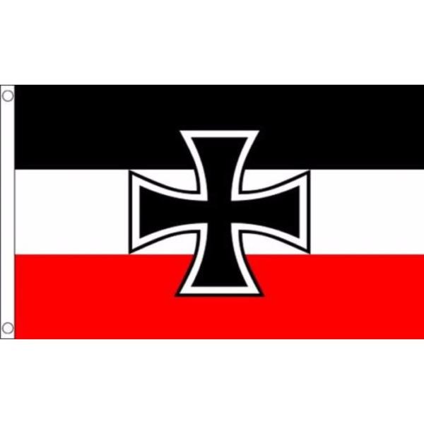 海外限定 国旗 ドイツ 鉄十字 プロイセン軍艦首旗 特大フラッグ : MORE