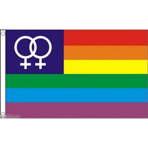 海外限定 国旗 虹 レインボーフラッグ LGBT ゲイ レズビアン 特大