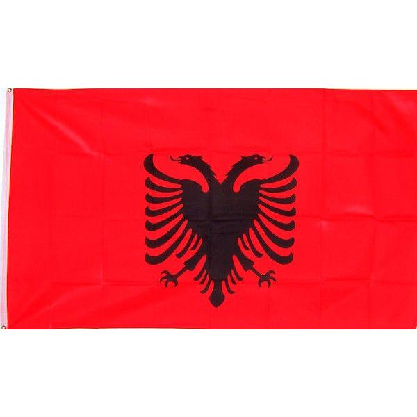 希少品！BIG アルバニア共和国国旗　東ヨーロッパ　ヴィンテージインダストリアル 希少品！BIG アルバニア共和国国旗 東ヨーロッパ ヴィンテージ