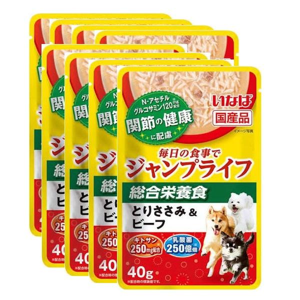 ペットフード INABA-PETFOOD Jump Life ジャンプライフ パウチ とりささみ&ビーフ