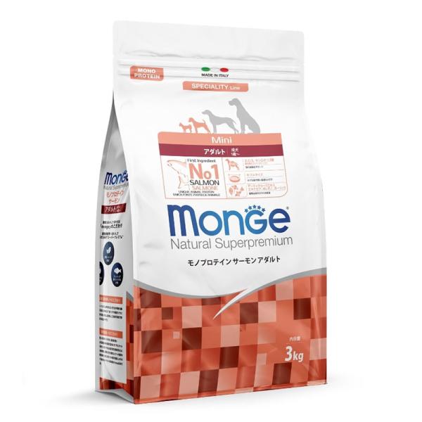 Monge　モノプロテイン　サーモン　アダルト　3kg