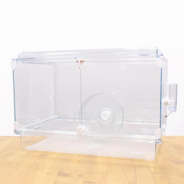 GEX　Harmony　小動物用飼育ケージ　グラスハーモニー　600N　給水器・回し車付き　小動物　ハムスター　ハリネズミ　オシャレ　かわいい　600Plus　ジェックス