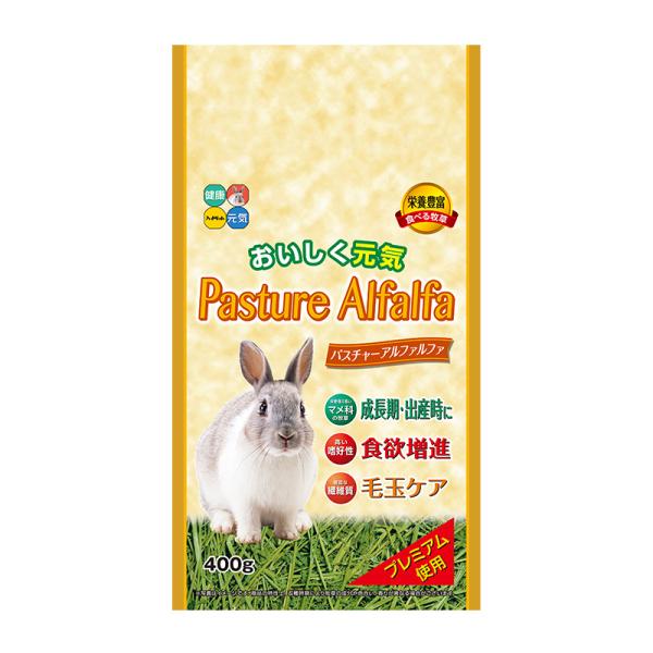 ハイペット　パスチャー アルファルファ　400g　アメリカ産　高嗜好　高カロリー　栄養補助　おやつ　ロング　うさぎ　牧草　パスチャーアルファルファ