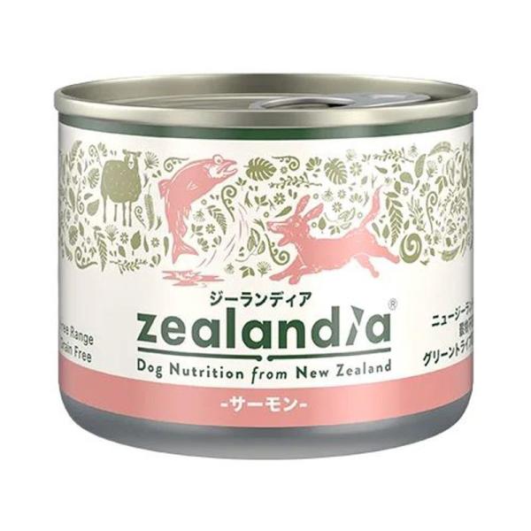 ジーランディア　犬缶詰　サーモン　170g　成犬/高齢犬　グレインフリー　ウェットフード　ニュージーランド産　グリーントライプ　全犬種　犬用　ドッグフード