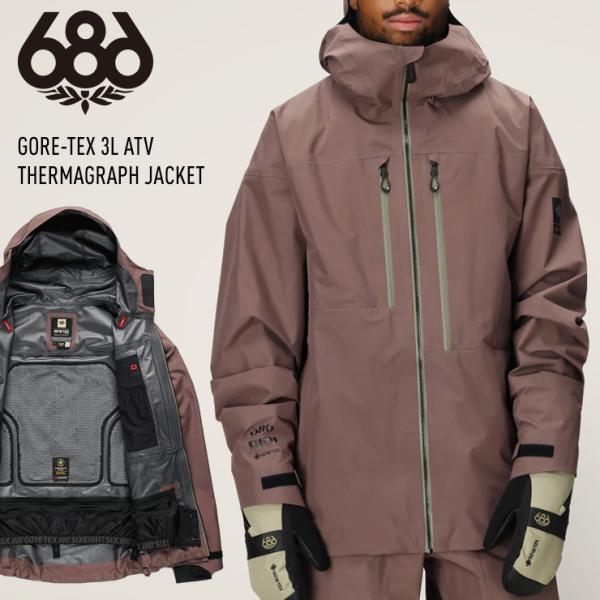 25-26 686 シックスエイトシックス GORE-TEX 3L ATV THERMAGRAPH JACKET ゴアテックス ジャケット スノーボード ウェア M5WN167