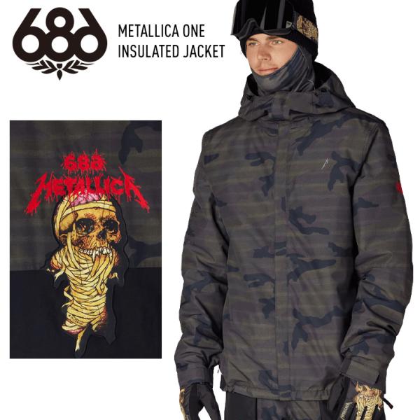 【早期予約】2027 686 シックスエイトシックス METALLICA ONE INSULATED JACKET メタリカ ワン ジャケット スノーボード スキー ウェア M6WN193