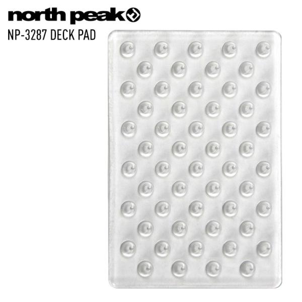 リフトを降りる際に足が滑らないよう、ボードの後ろ足寄りに貼る滑り止めパッド。