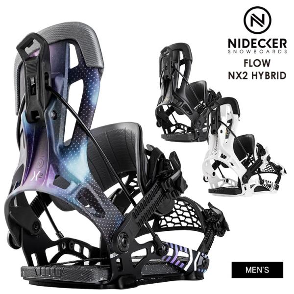 24-25 NIDECKER FLOW NX2 スノーボード　ビンディング　Ｍ NIDECKER ナイデッカー FLOW NX2 HYBRID 24-25 2025